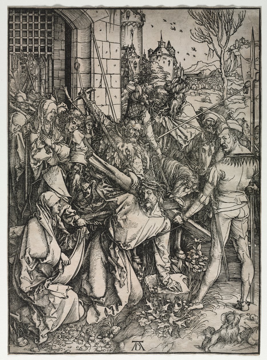A Grande Paixão: Cristo carregando a Cruz de Albrecht Dürer
