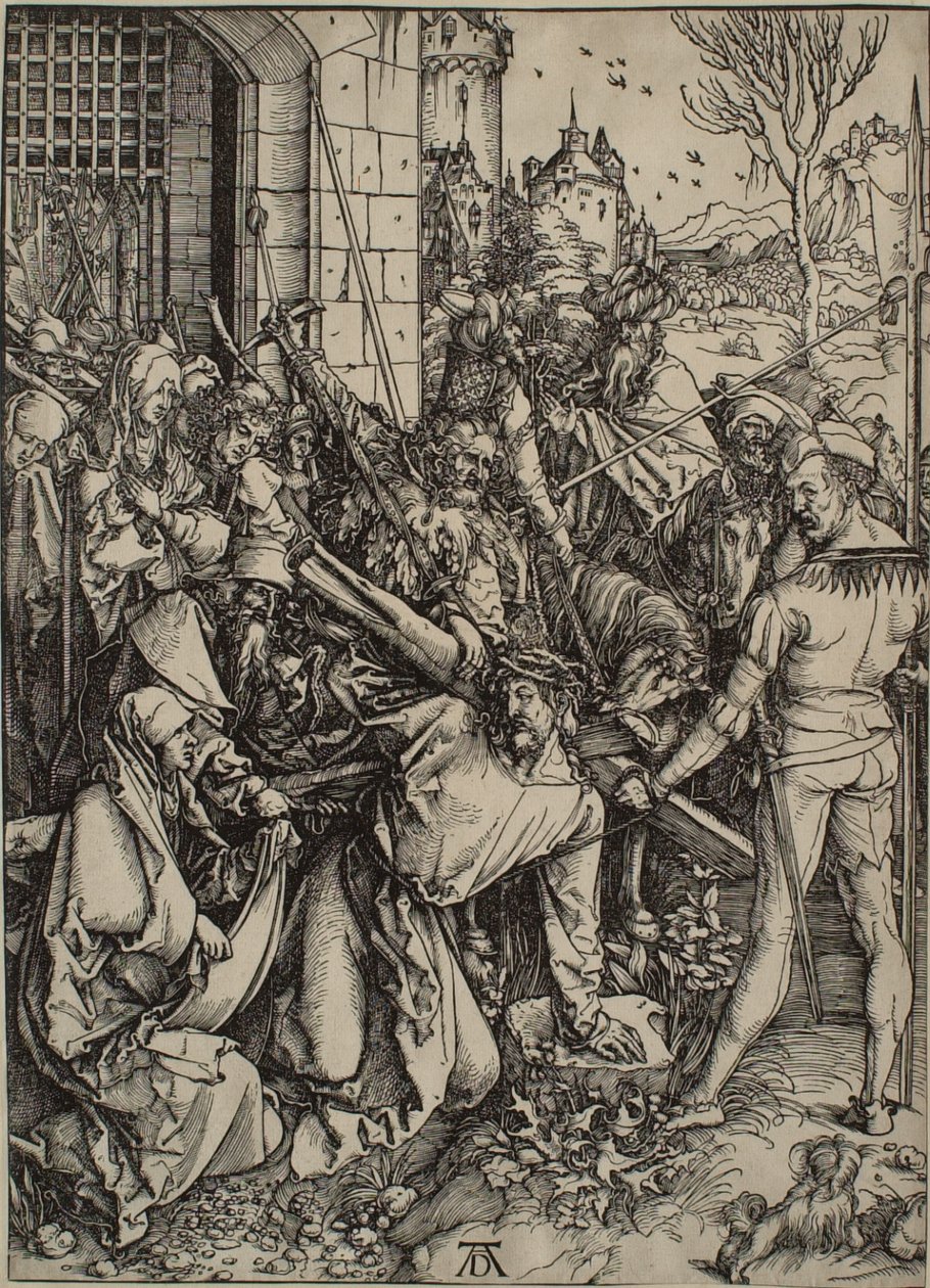 A Grande Paixão: Cristo carregando a cruz de Albrecht Dürer