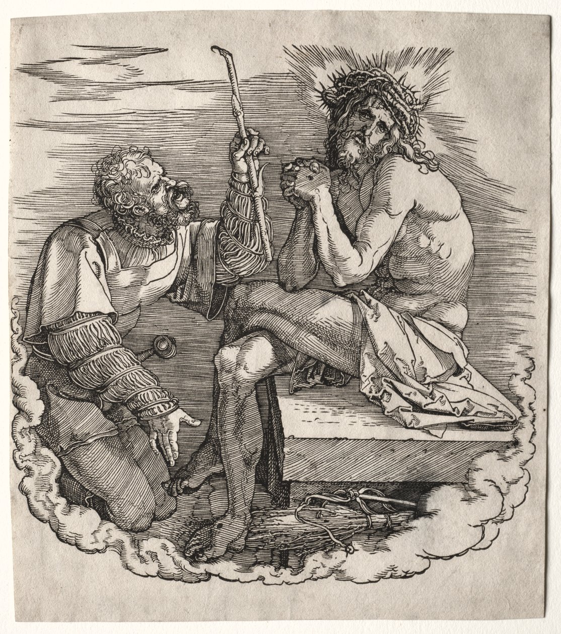 A Grande Paixão: Página de rosto - Cristo, Homem de Dores de Albrecht Dürer