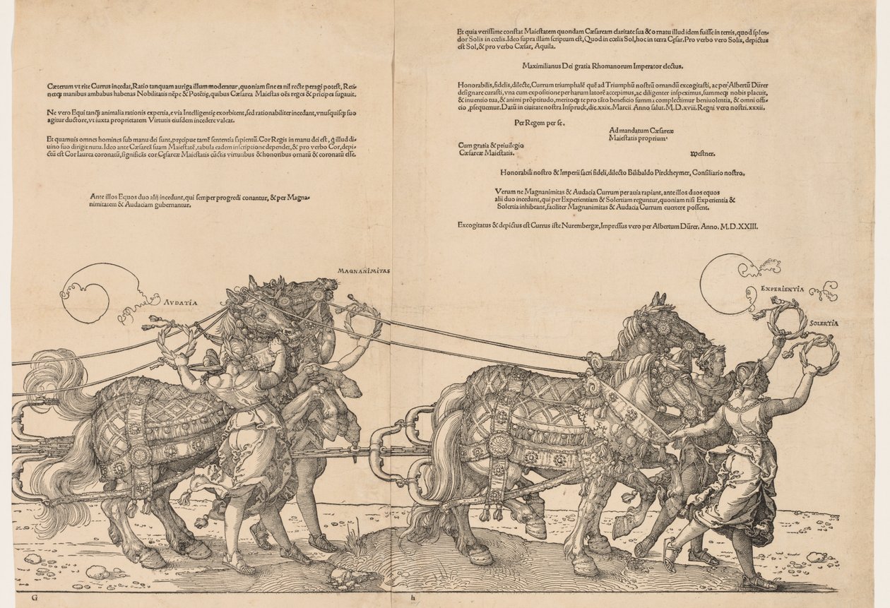 O Grande Carro Triunfal do Imperador Maximiliano de Albrecht Dürer