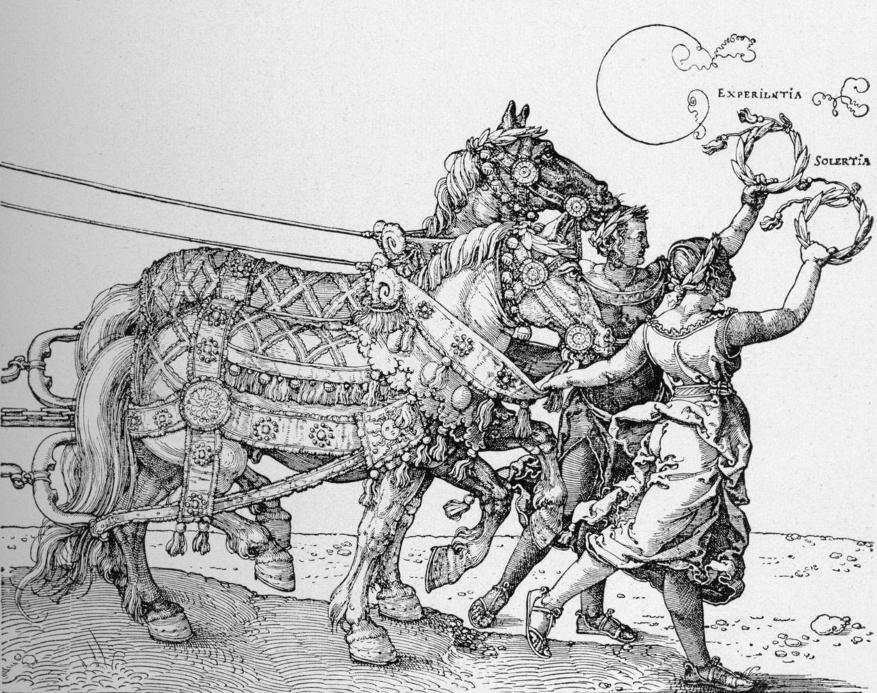 O Grande Carro Triunfal do Imperador Maximiliano, 1523, 1906 de Albrecht Dürer