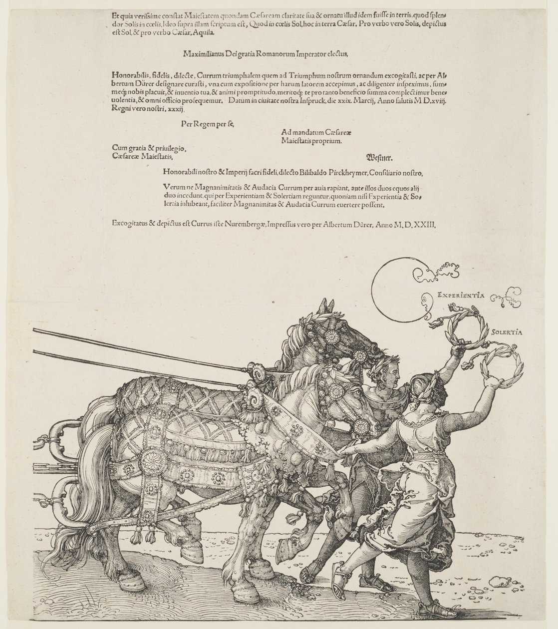 O grande carro triunfal: Experiência e habilidade de Albrecht Dürer
