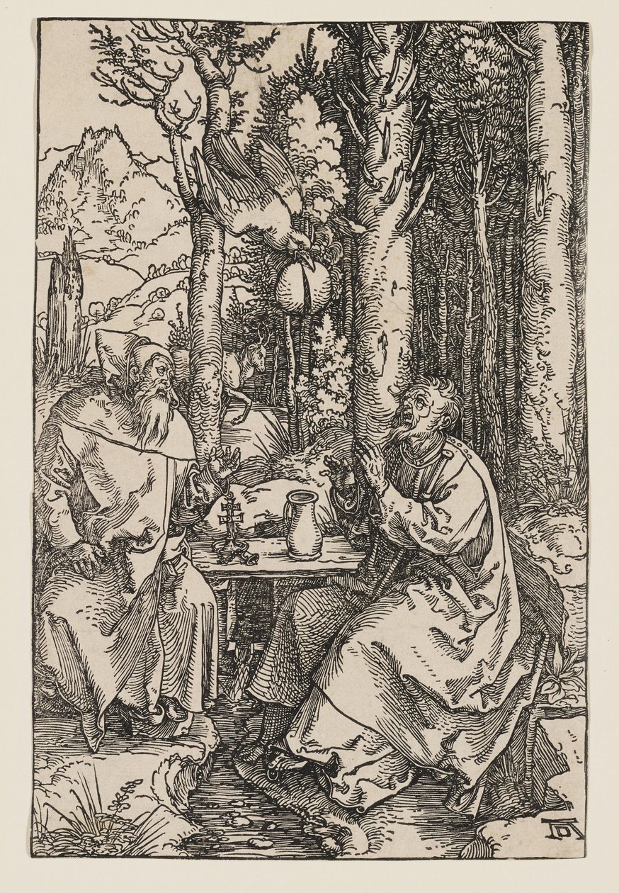 Os Eremitas São Paulo e Santo António de Albrecht Dürer
