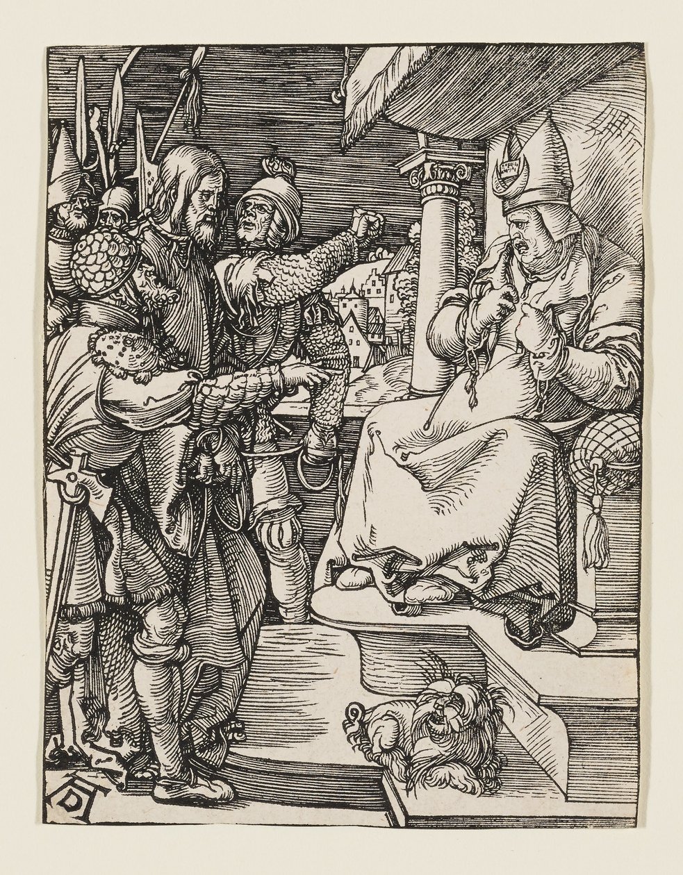 O sumo sacerdote rasga as suas vestes de Albrecht Dürer