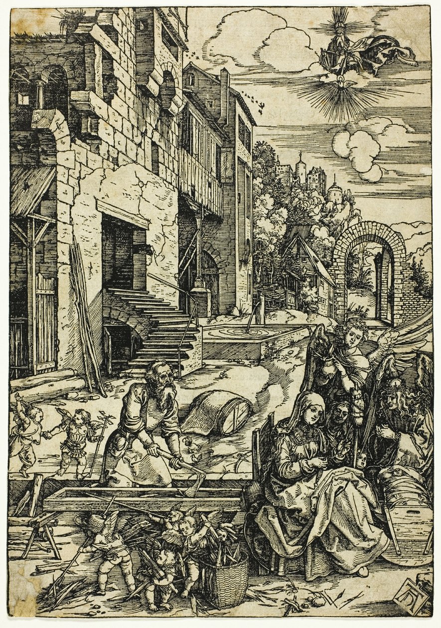 A Sagrada Família no Egito, de A Vida da Virgem de Albrecht Dürer
