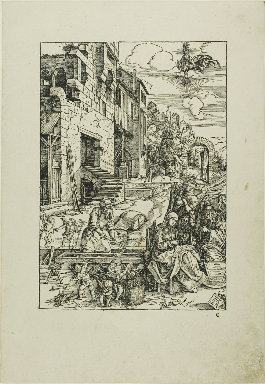 A Sagrada Família no Egito, de A Vida da Virgem de Albrecht Dürer