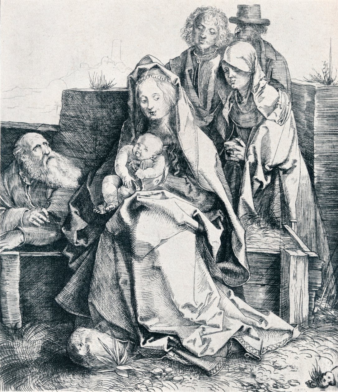 A Sagrada Família com São João, Madalena e Nicodemos, 1512 1906 de Albrecht Dürer