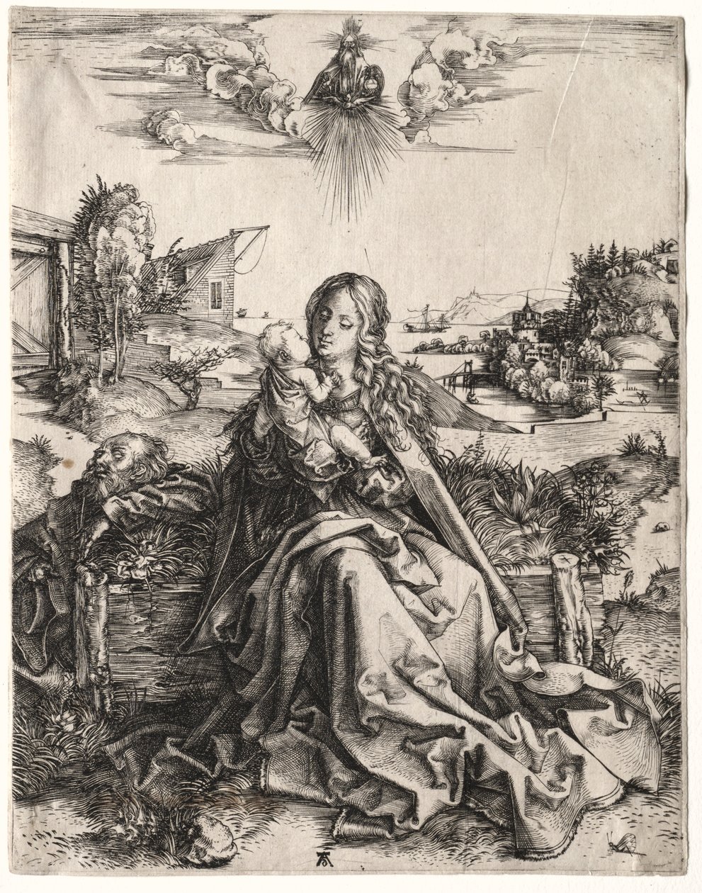 A Sagrada Família com a Borboleta. de Albrecht Dürer