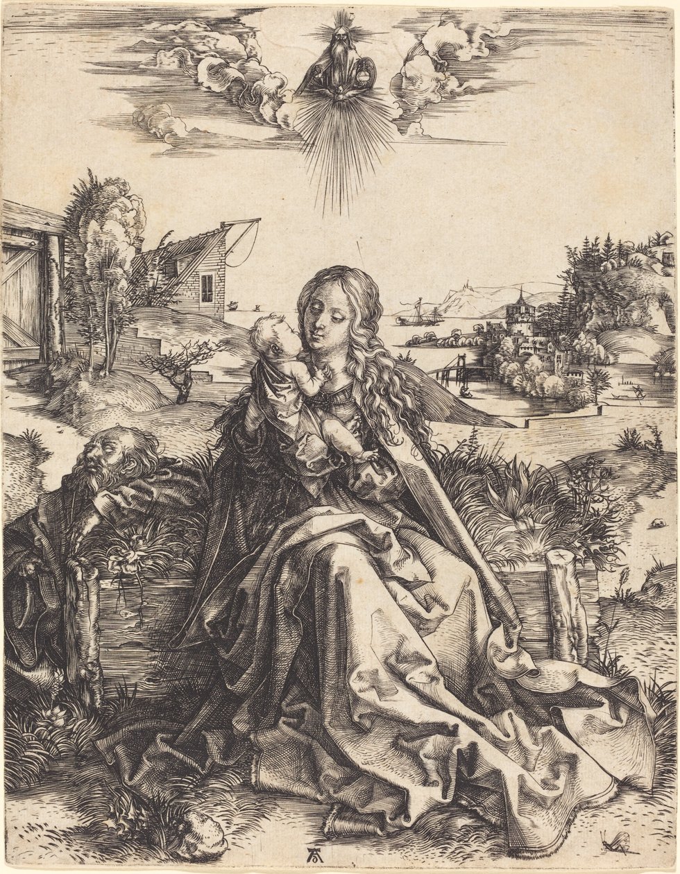 A Sagrada Família com o Mayfly de Albrecht Dürer