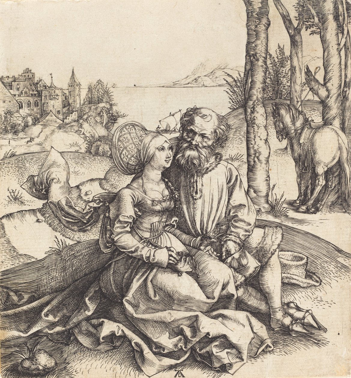 O casal mal sortido, 14951496. de Albrecht Dürer