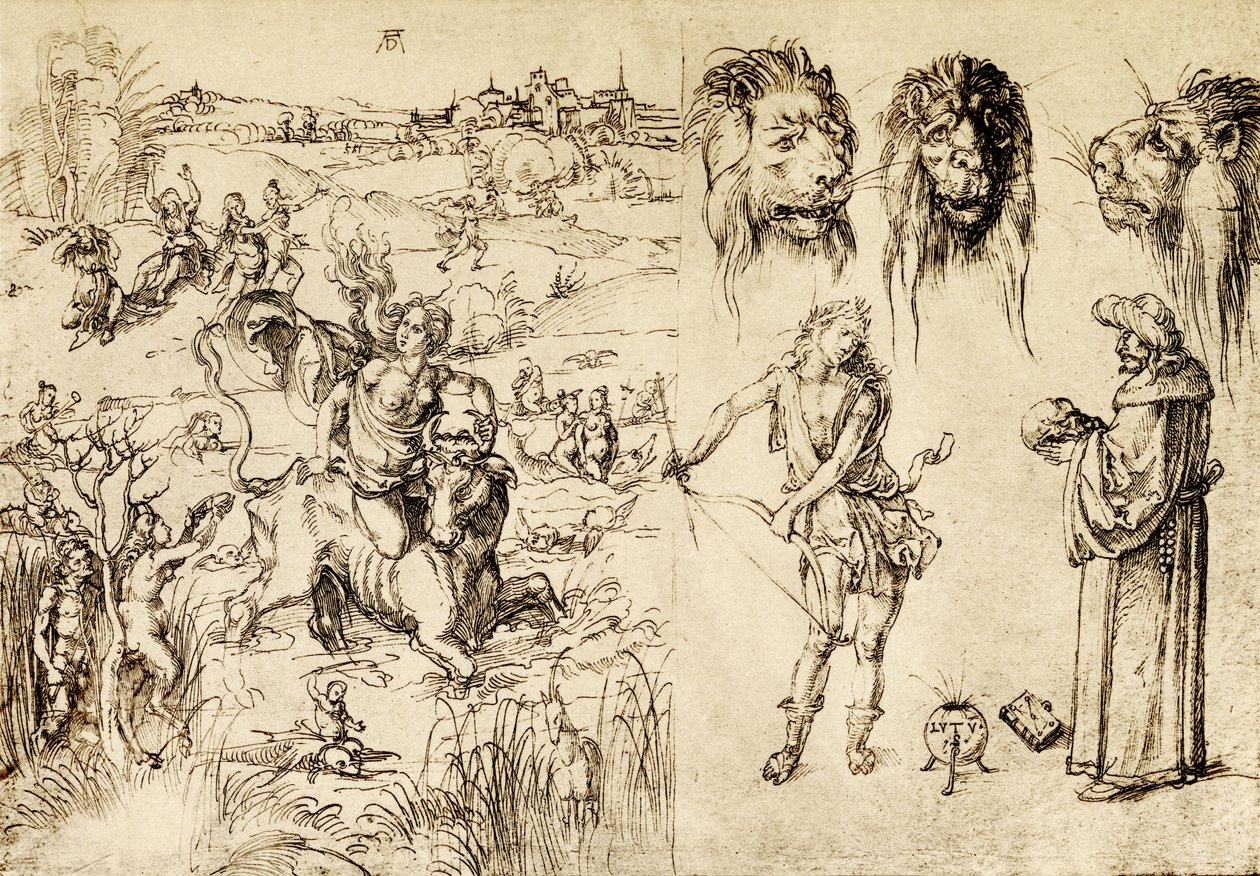 O rapto da Europa de Albrecht Dürer