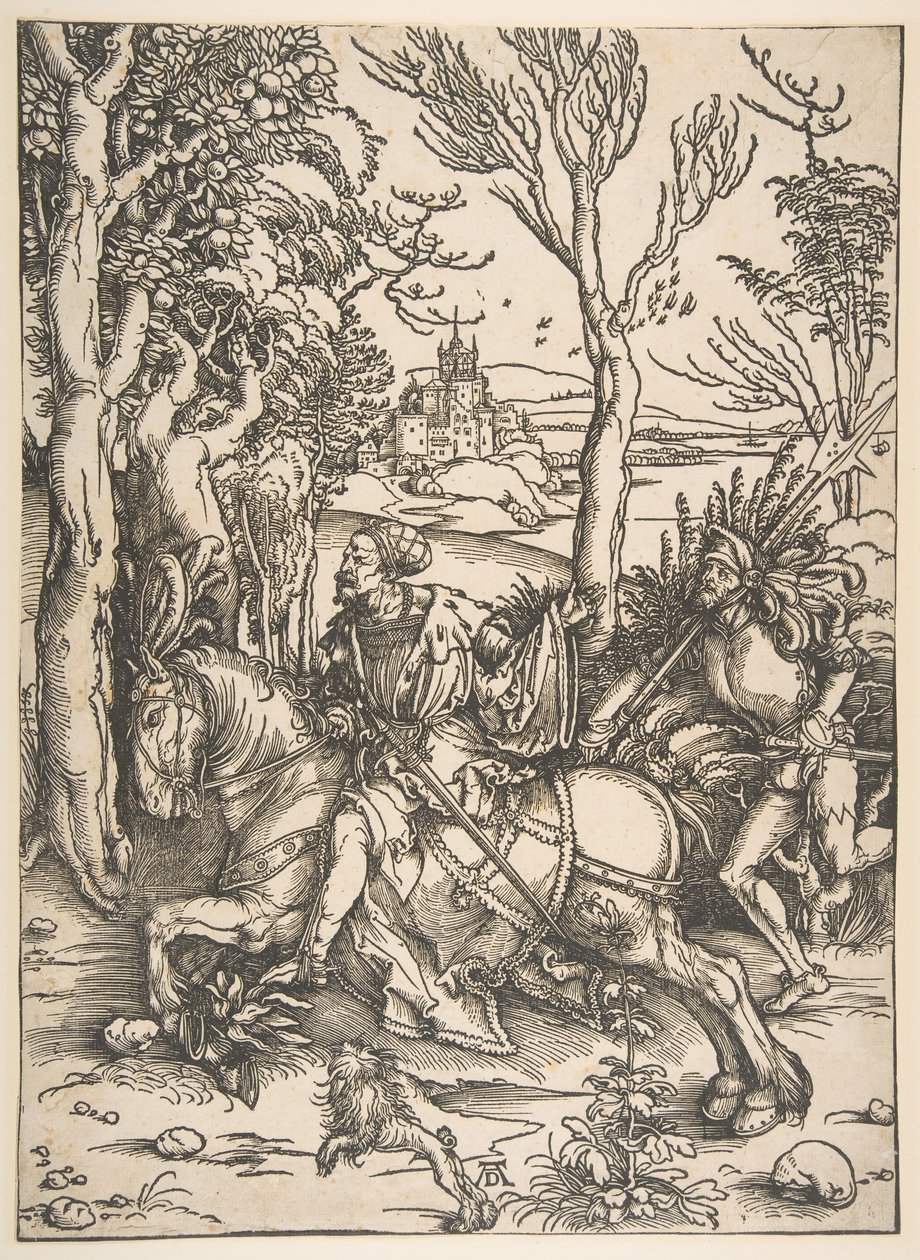 O cavaleiro e o homem de armas.nd de Albrecht Dürer