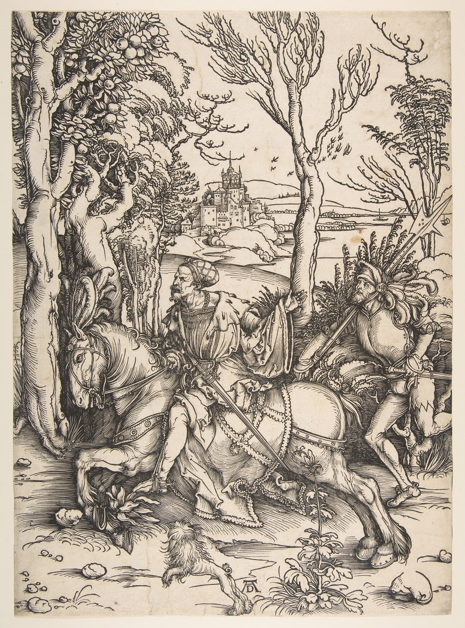 O cavaleiro e o homem de armas.nd de Albrecht Dürer