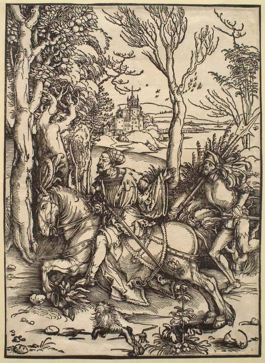 O cavaleiro a cavalo e o lansquenete de Albrecht Dürer