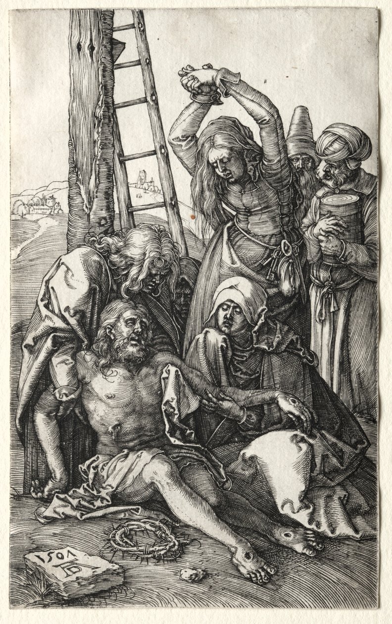 A Lamentação, 1504. de Albrecht Dürer