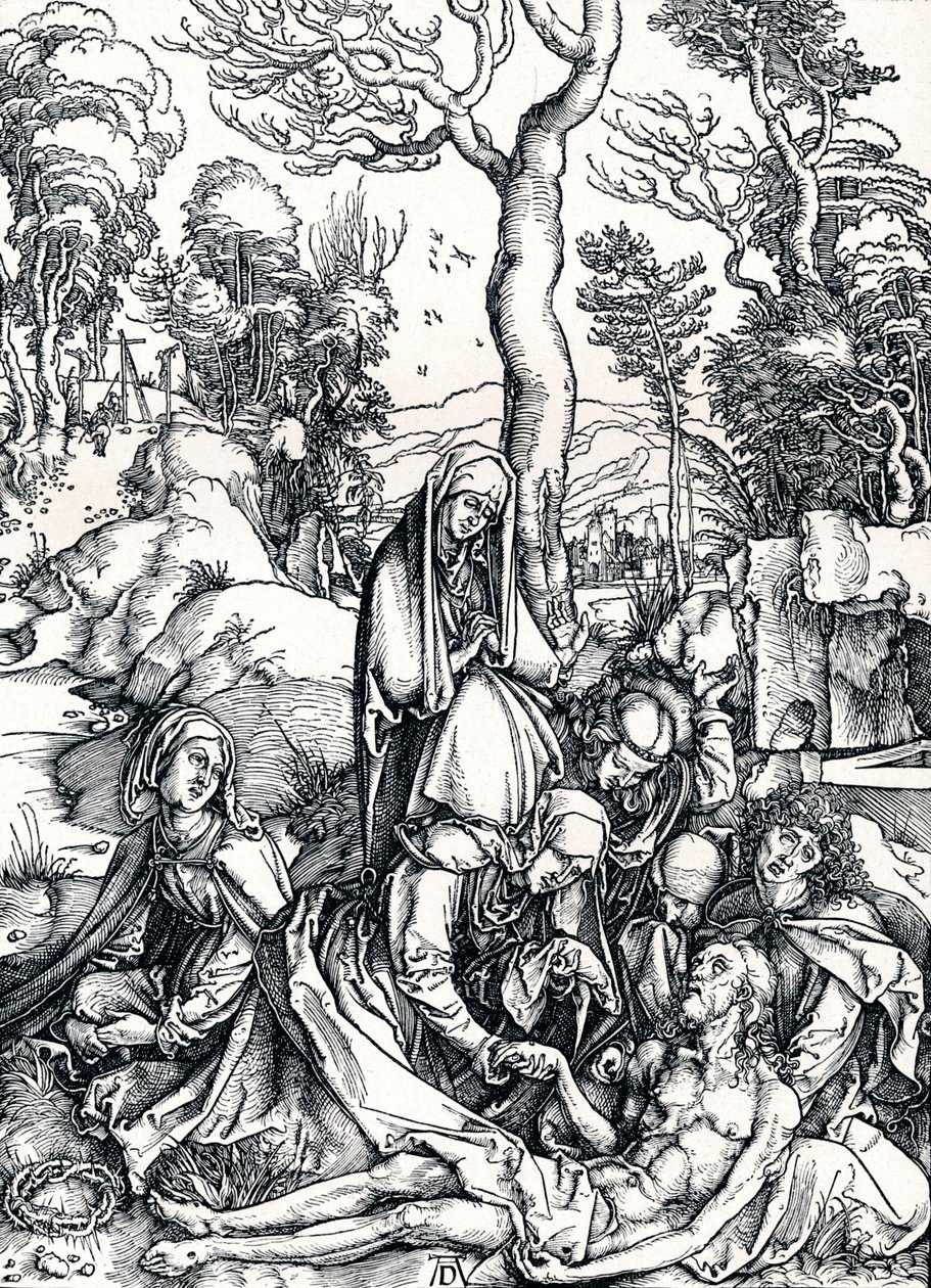 A Lamentação por Cristo, 1498 1906 de Albrecht Dürer