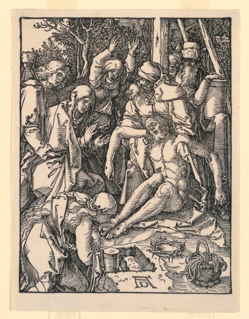 A Lamentação, da série A Pequena Paixão de Albrecht Dürer