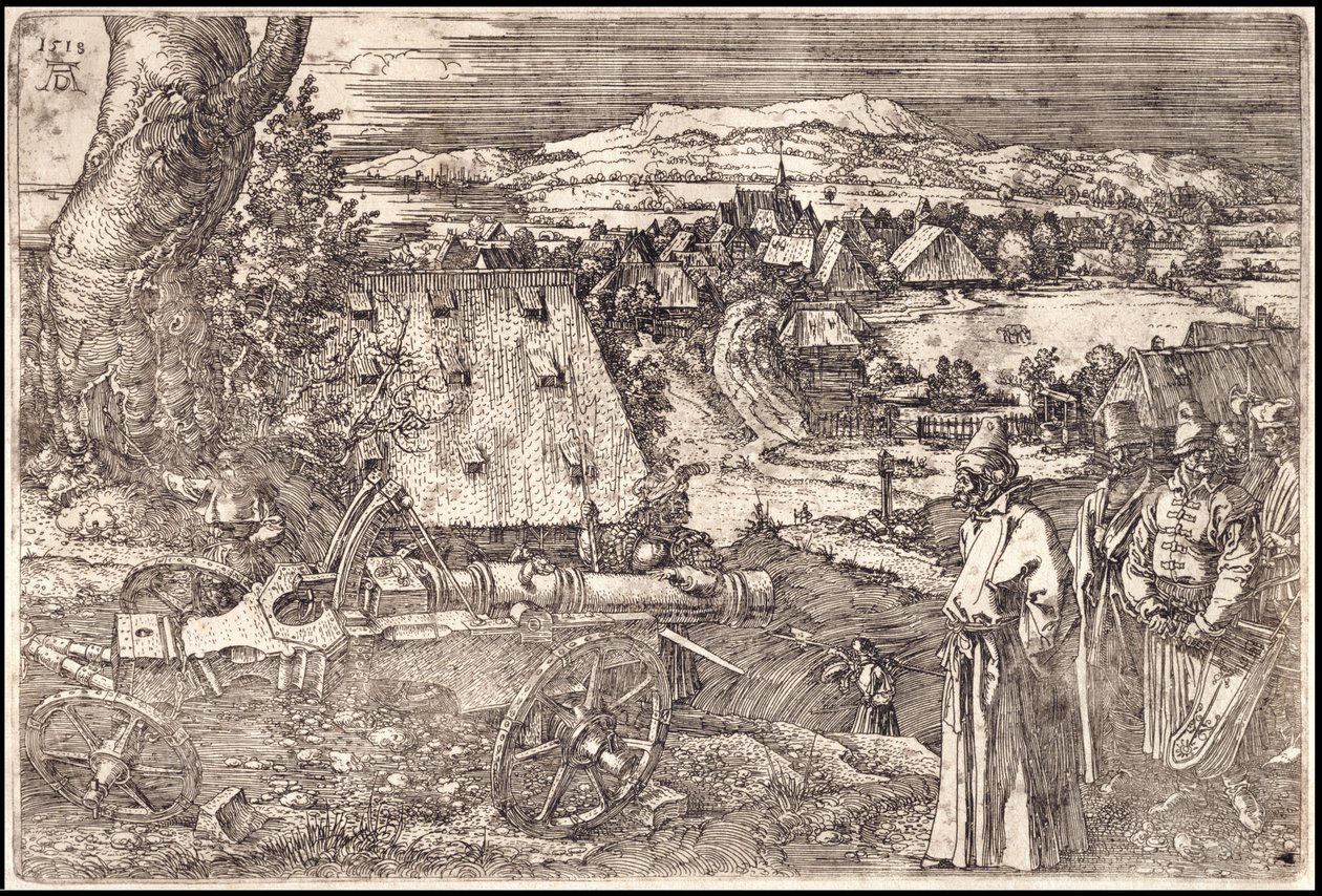 A paisagem com o canhão de Albrecht Dürer