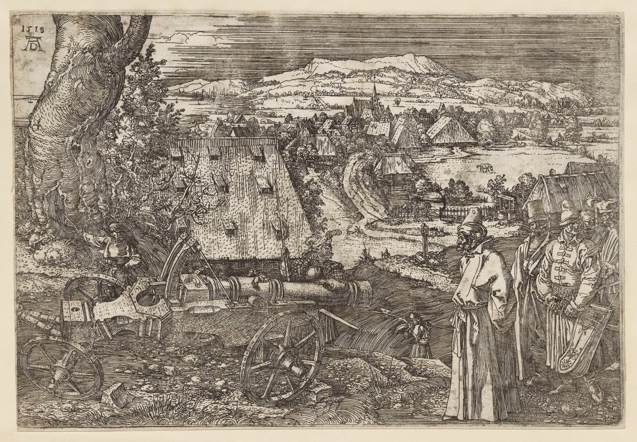 A paisagem com o canhão de Albrecht Dürer