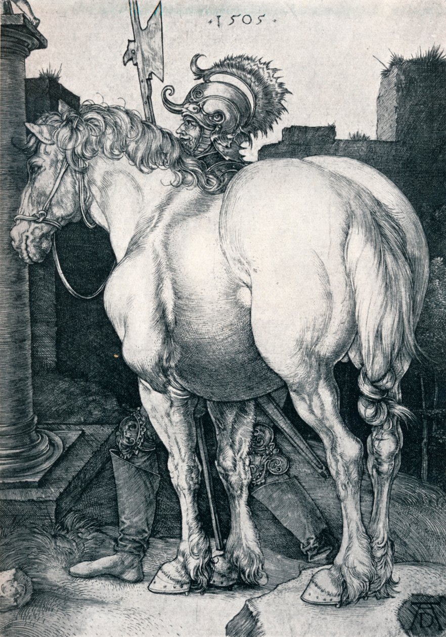 O Grande Cavalo, 1505 1906 de Albrecht Dürer