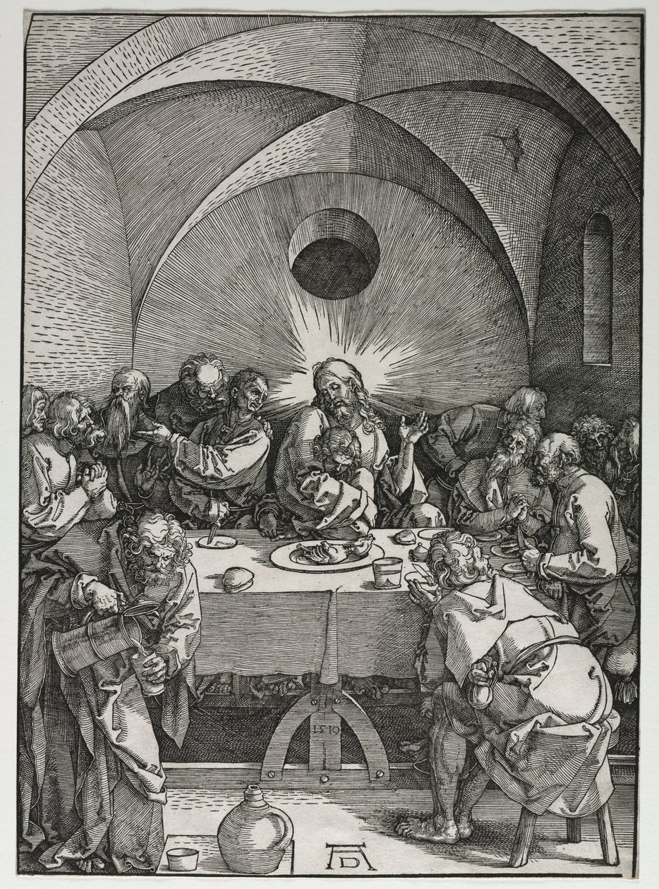 A Grande Paixão: A Última Ceia, 1510. de Albrecht Dürer