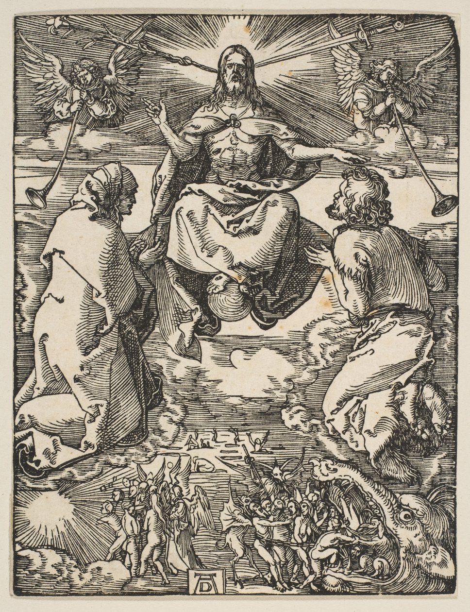 O Juízo Final, de The Small Passion, ca. 1510 de Albrecht Dürer
