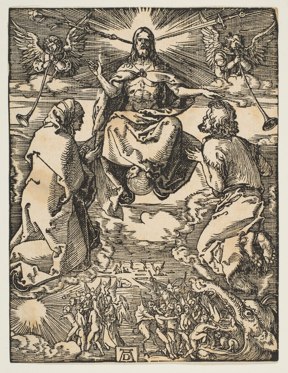 O Juízo Final, de The Small Passion, ca. 1510 de Albrecht Dürer