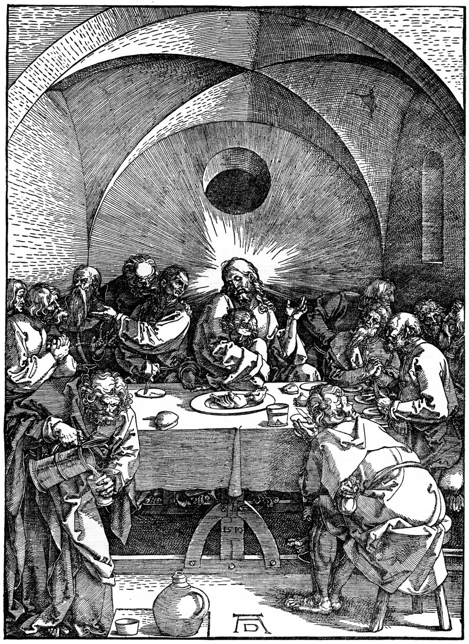 A Última Ceia da série Great Passion, c1510, 1936 de Albrecht Dürer