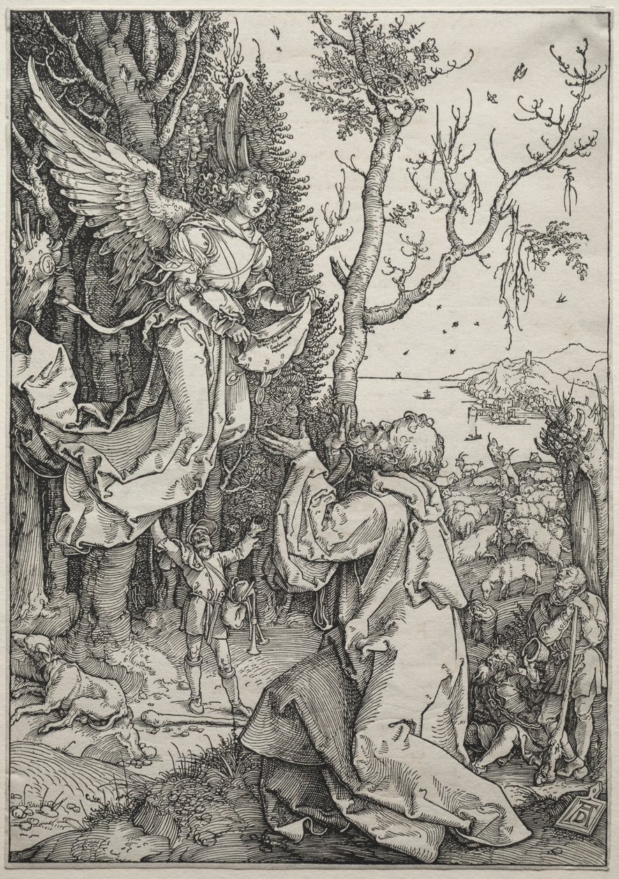 A Vida da Virgem: Joaquim e o Anjo de Albrecht Dürer