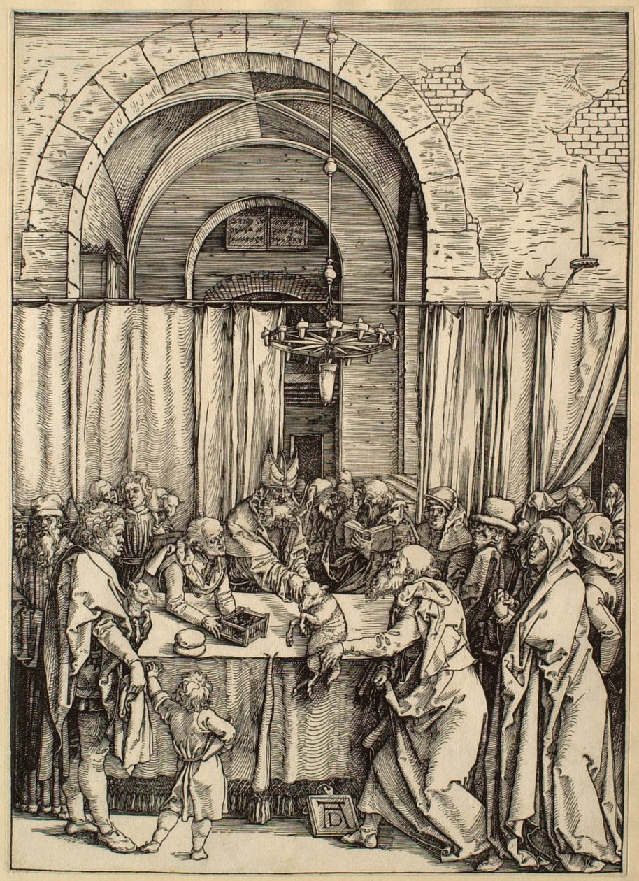 A Vida da Virgem: a oferenda de Joaquim rejeitada de Albrecht Dürer