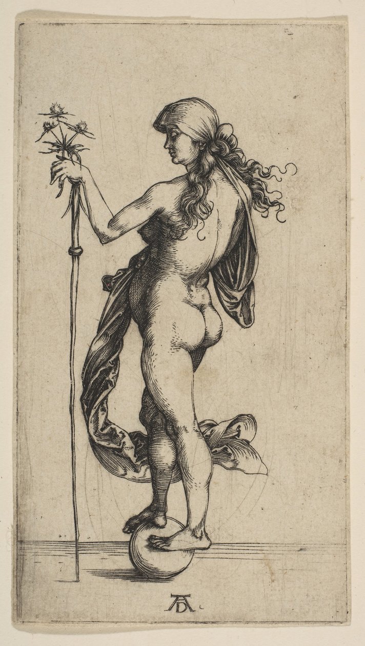 A pequena fortuna, 1495-96. de Albrecht Dürer