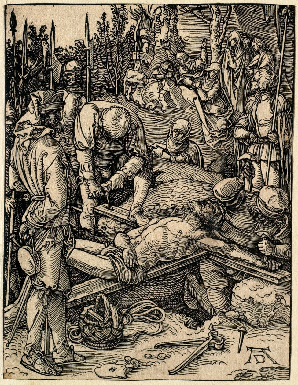A Pequena Paixão: Cristo pregado na cruz de Albrecht Dürer