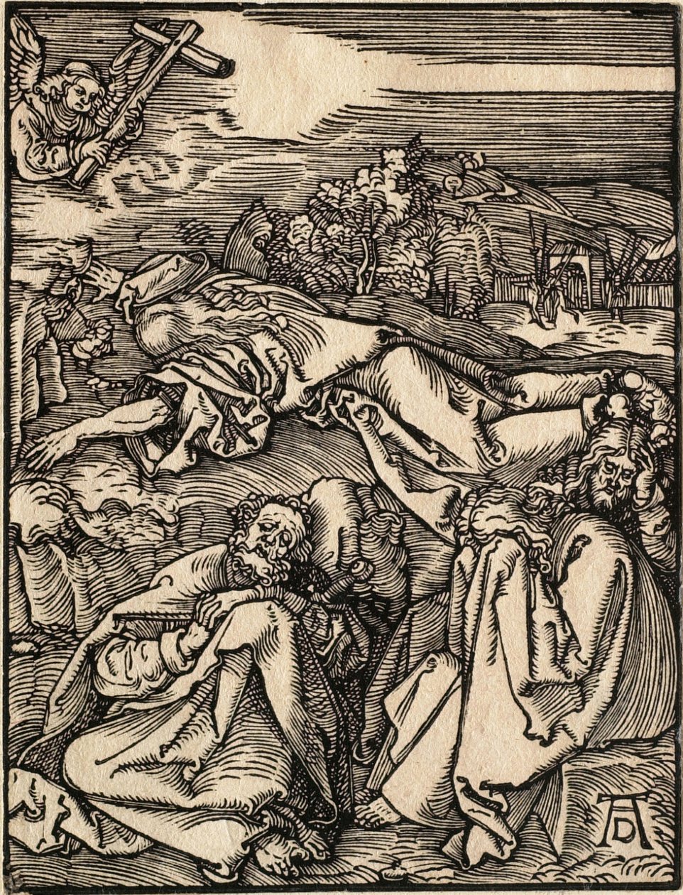 A Pequena Paixão: Cristo no Monte das Oliveiras de Albrecht Dürer