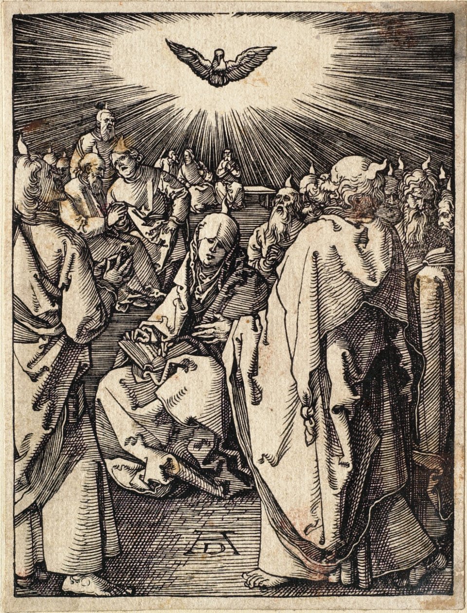 A Pequena Paixão: Pentecostes de Albrecht Dürer