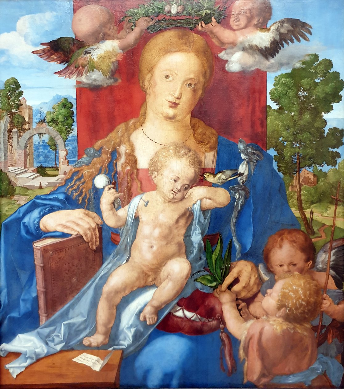 A Madona com o siskin de Albrecht Dürer