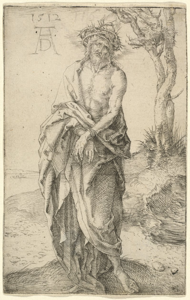 O homem das dores com as mãos atadas de Albrecht Dürer