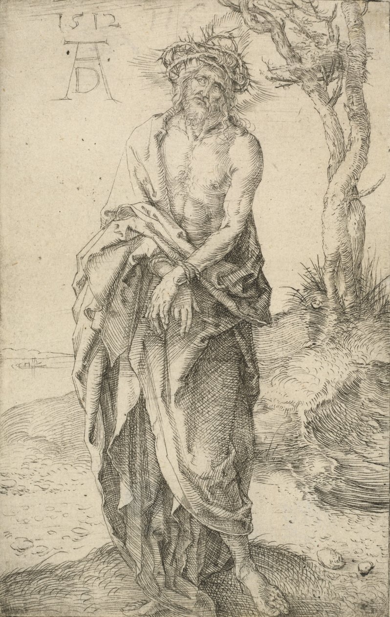 O Homem das Dores com as Mãos Amarradas, 1512. de Albrecht Dürer