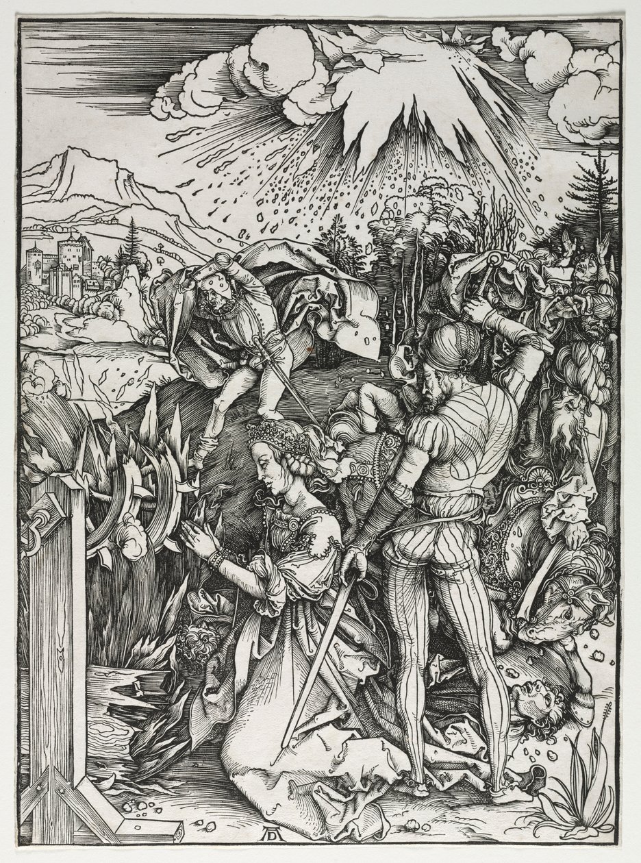 O martírio de Santa Catarina de Alexandria, c. 1497 de Albrecht Dürer