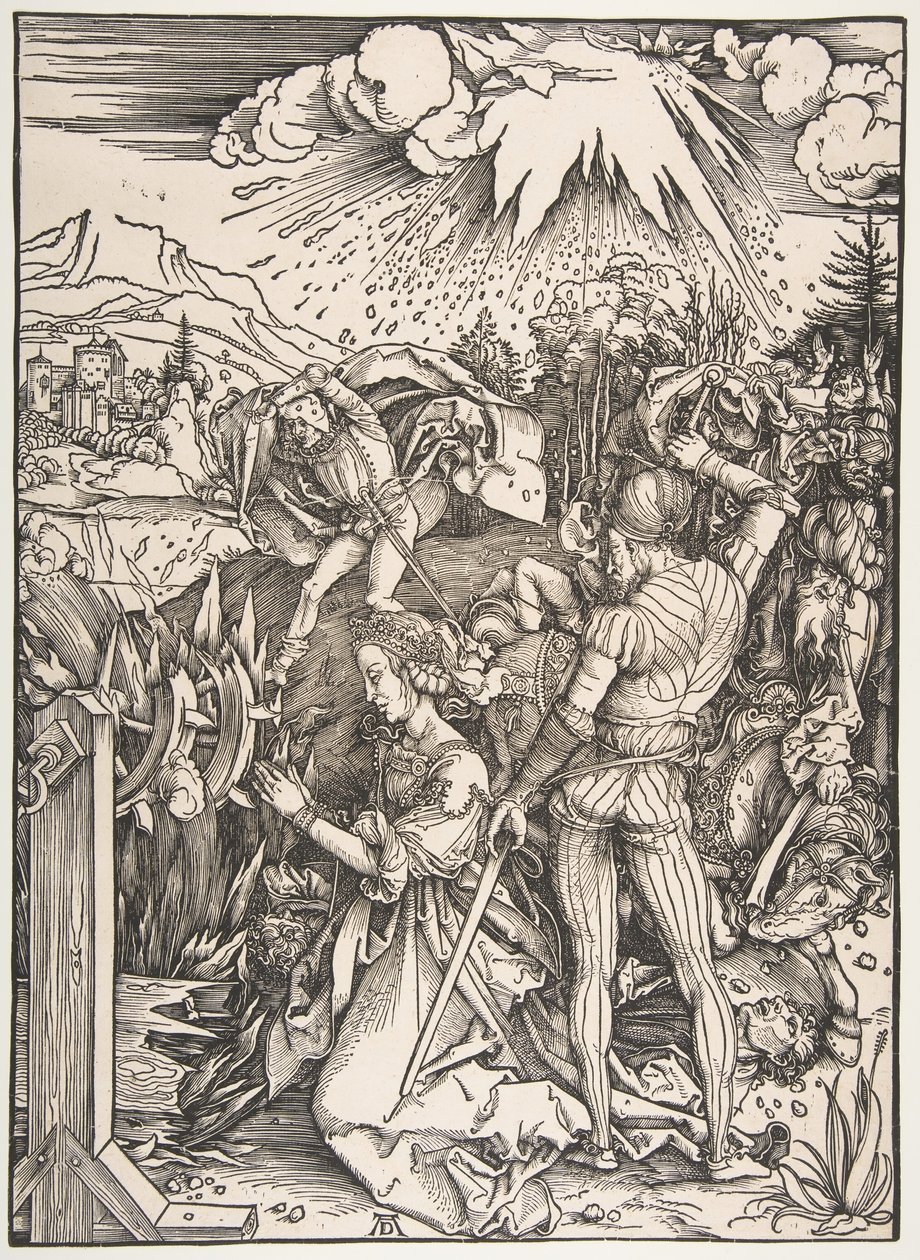 O martírio de Santa Catarina. de Albrecht Dürer