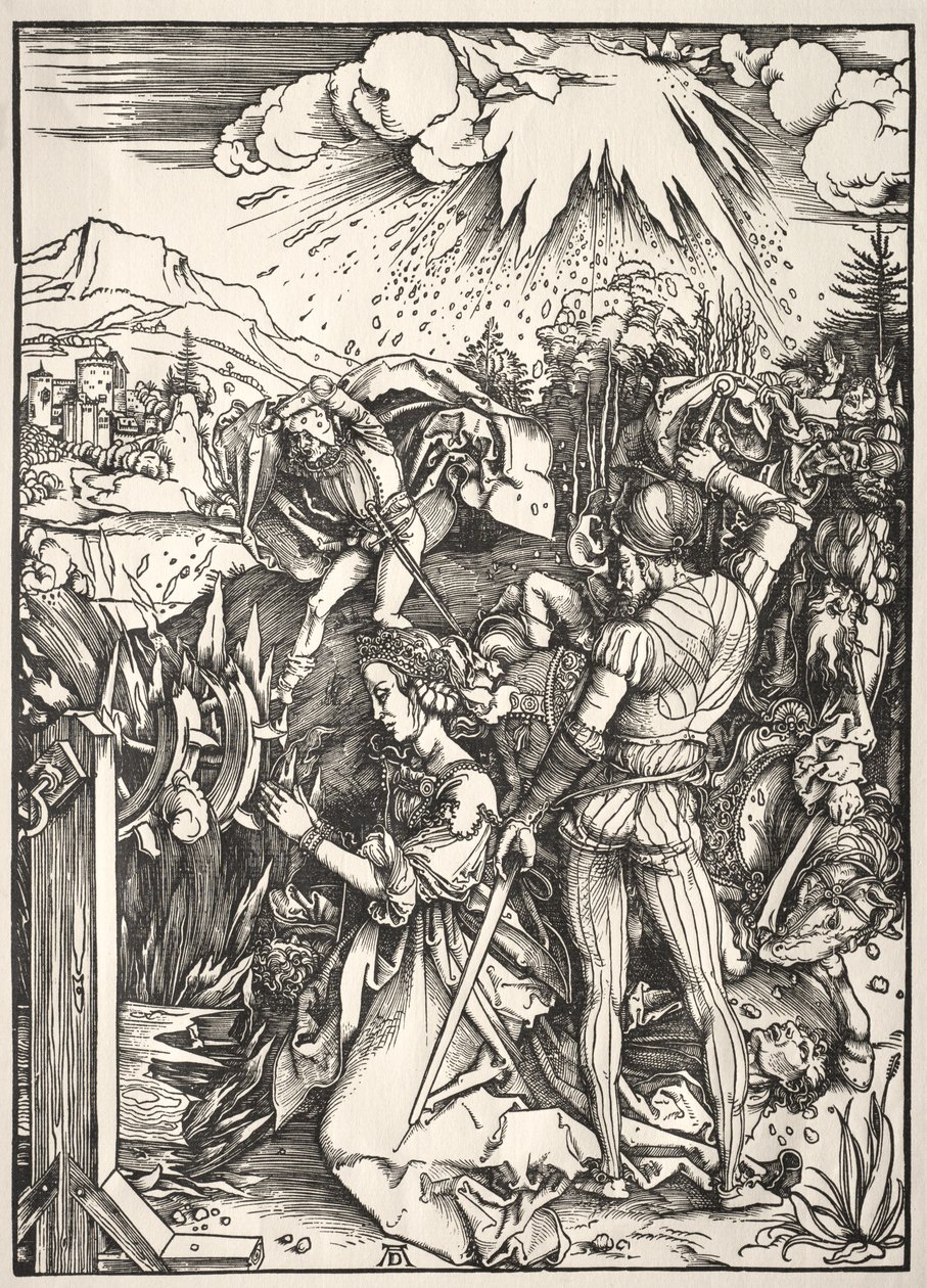 O martírio de Santa Catarina. de Albrecht Dürer