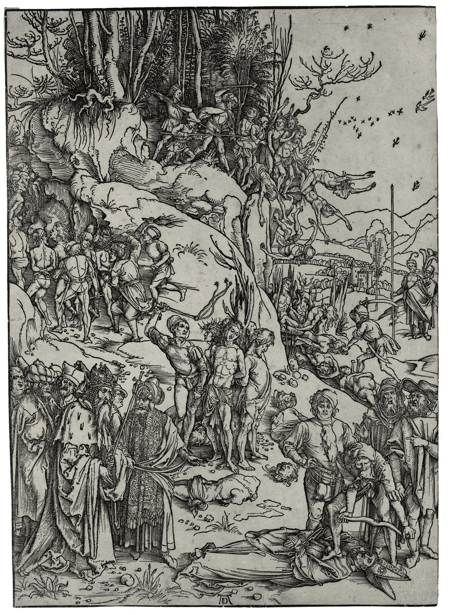 O martírio dos dez mil, 1497 de Albrecht Dürer