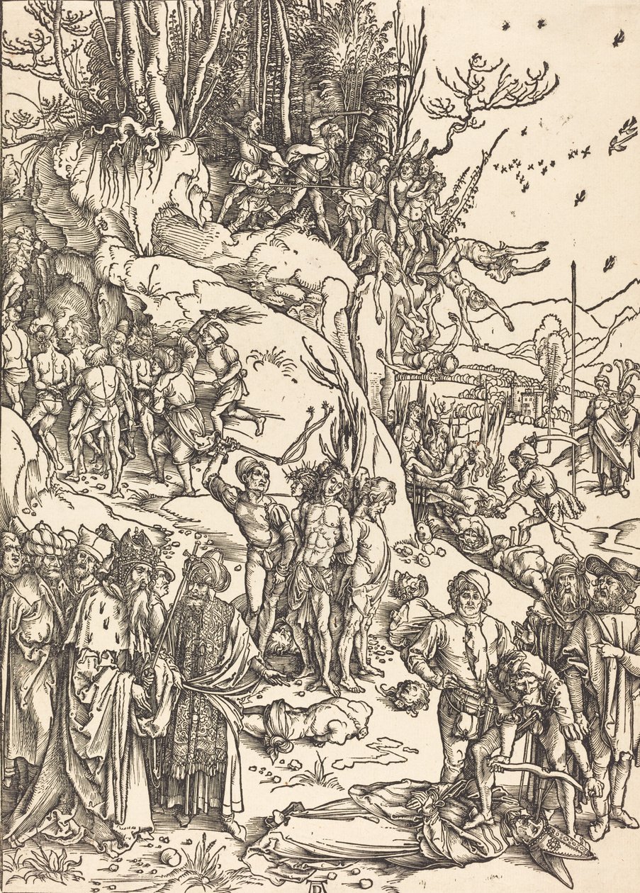 O Martírio dos Dez Mil, c. 14961497. de Albrecht Dürer