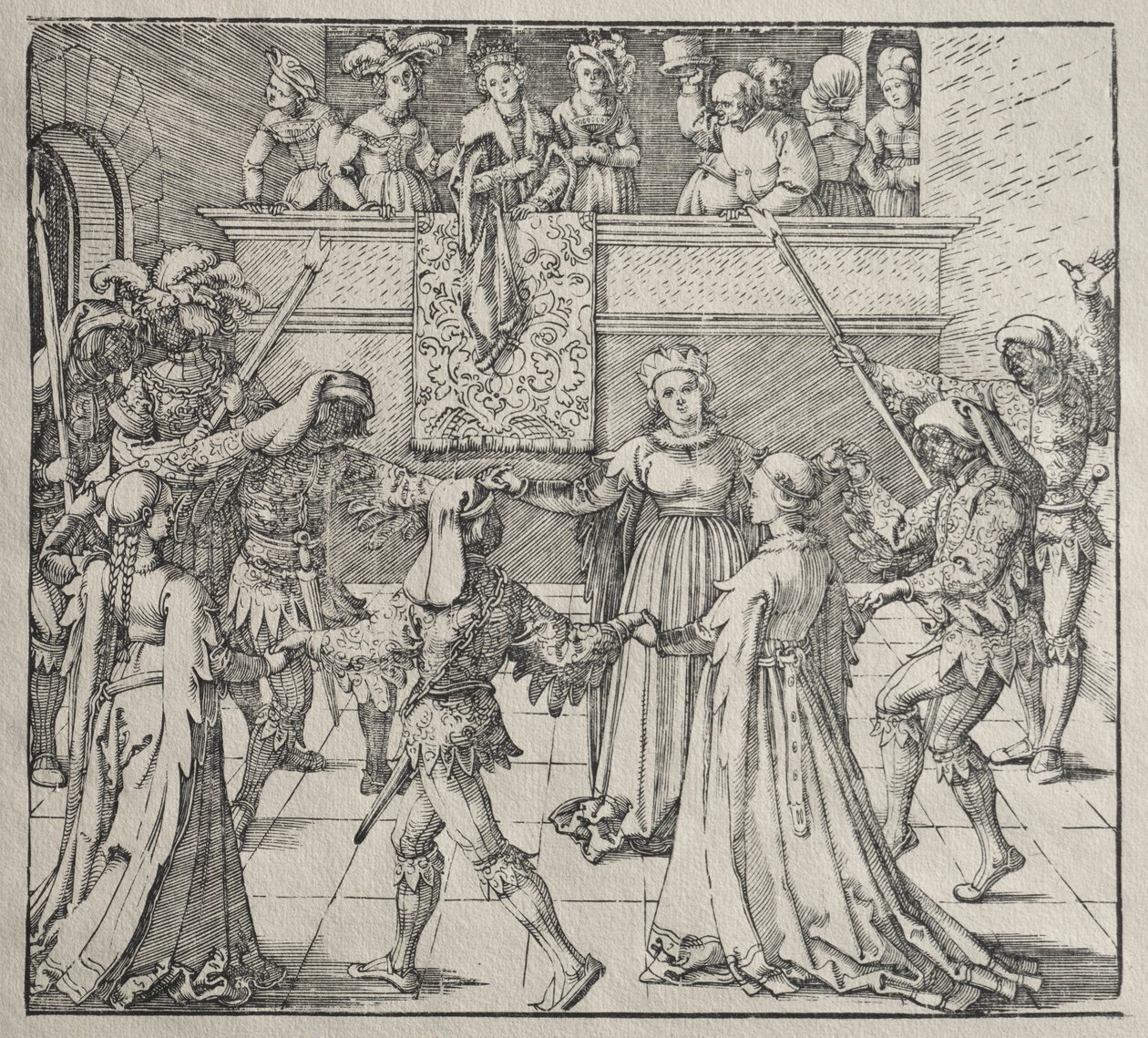 O baile de máscaras. de Albrecht Dürer