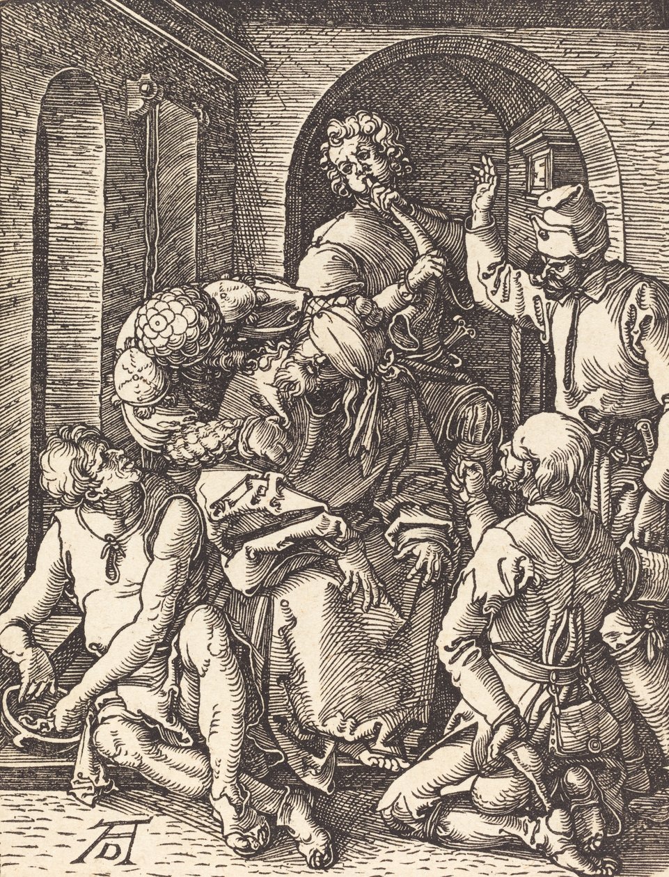 A zombaria de Cristo, provavelmente c. 15091510. de Albrecht Dürer