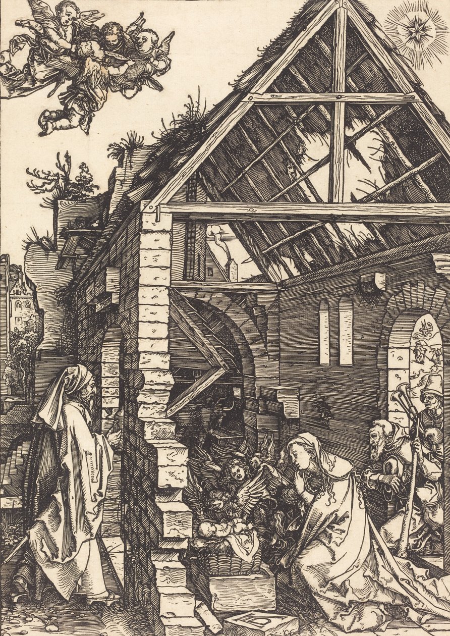 A Natividade, c. 15021504. de Albrecht Dürer