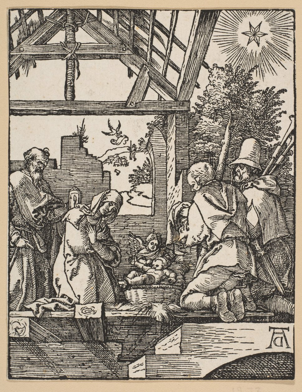 A Natividade, de The Little Passion.nd de Albrecht Dürer