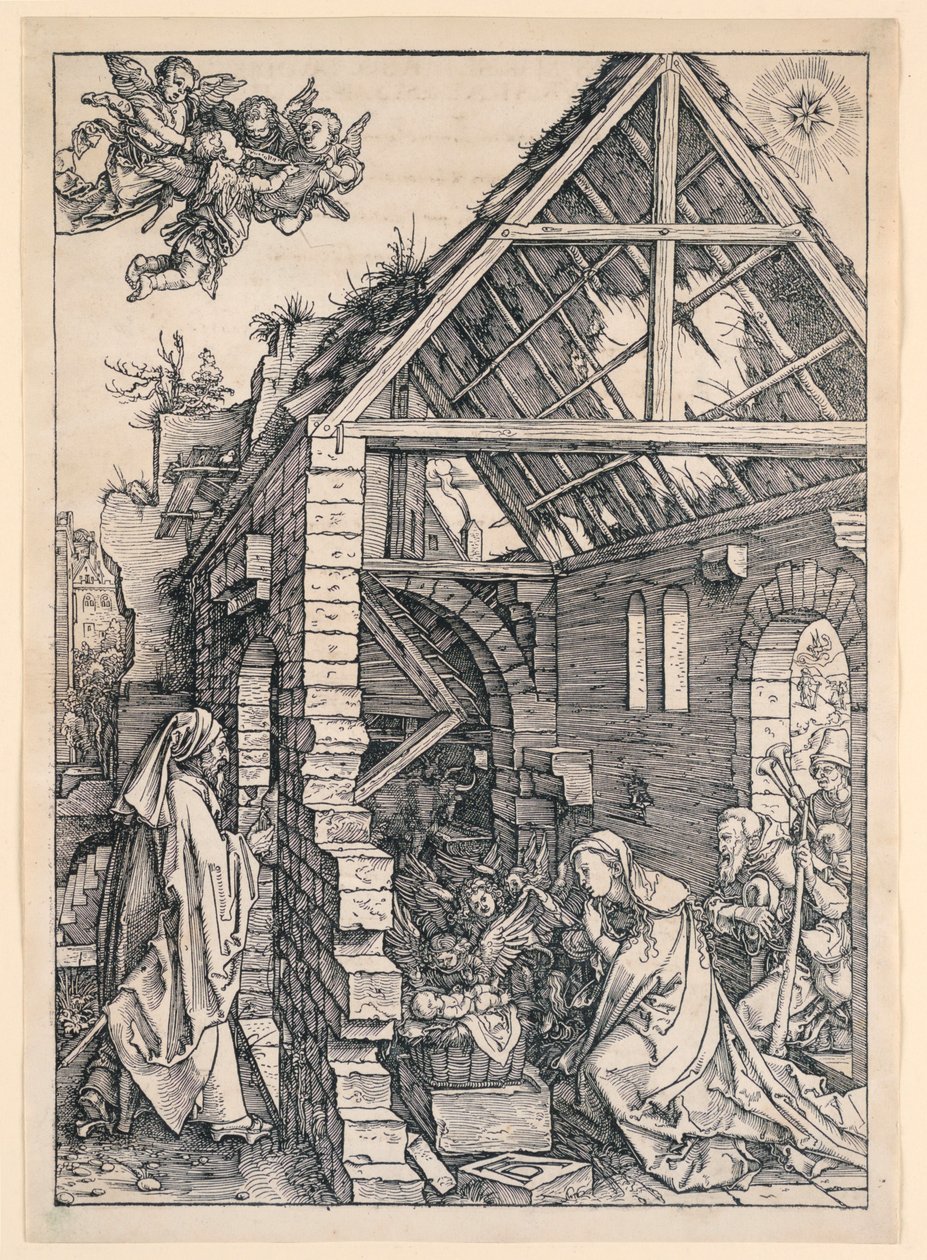A Natividade, da série Vida da Virgem de Albrecht Dürer