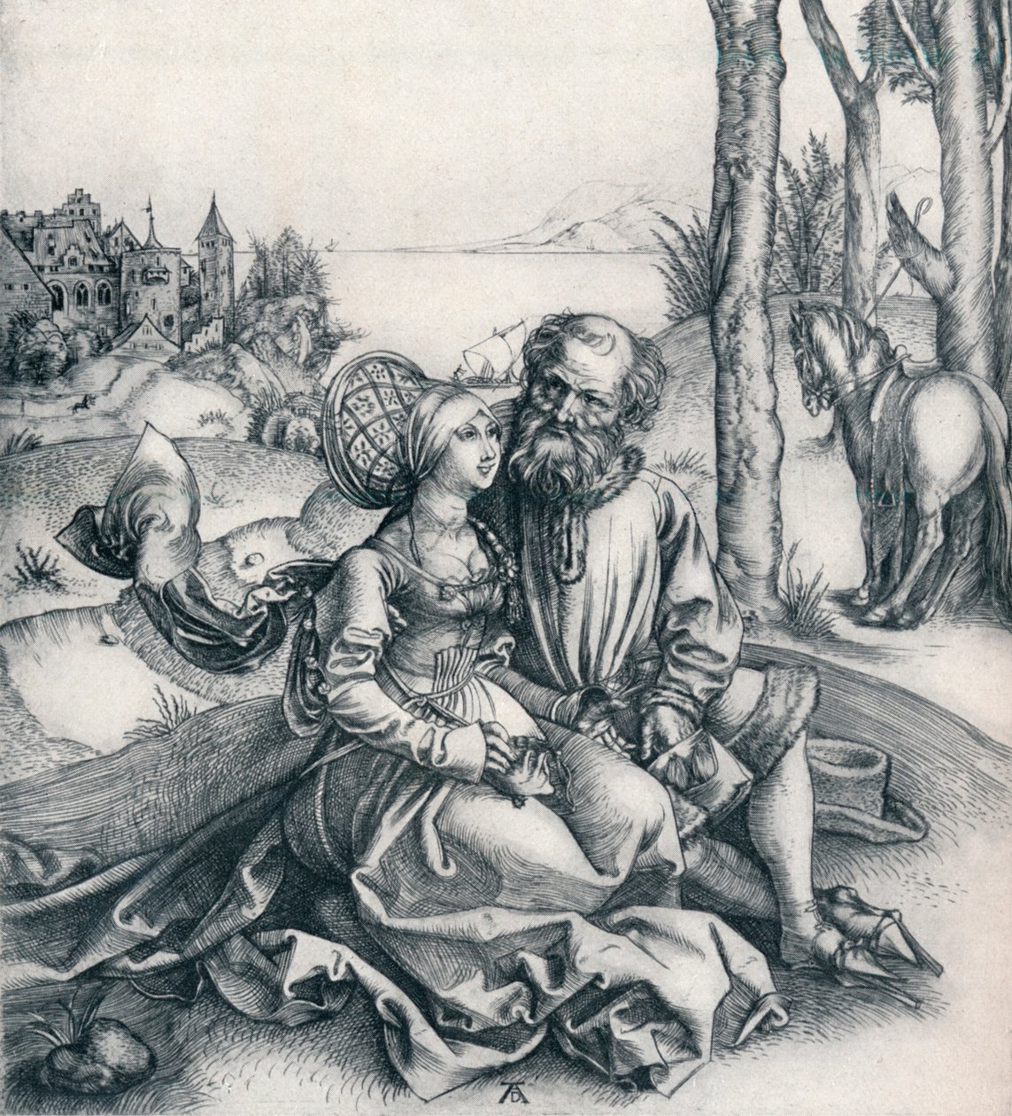 A oferta de amor, 1495 1906 de Albrecht Dürer