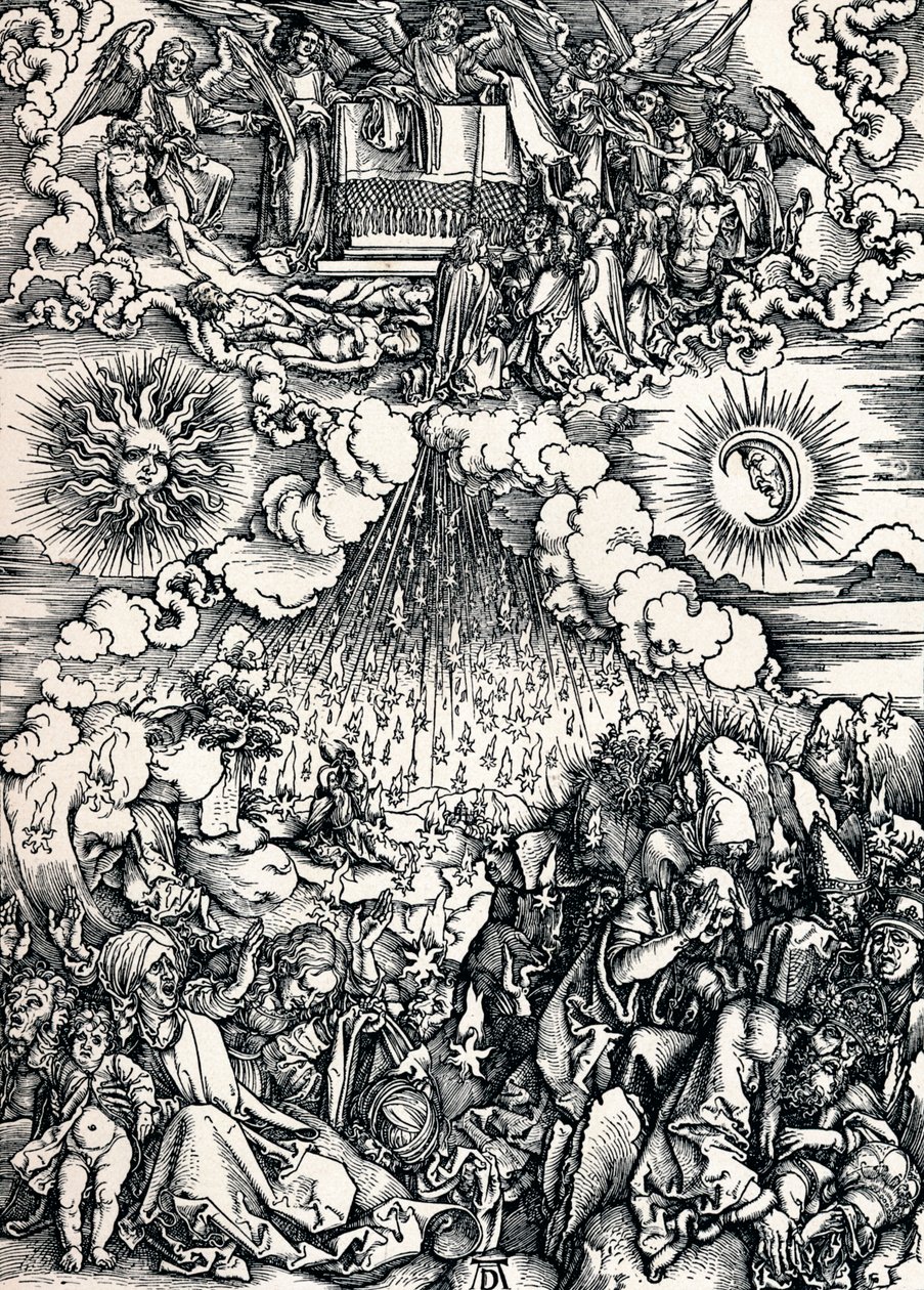 A Abertura do Quinto e Sexto Selos, 1498 1906 de Albrecht Dürer