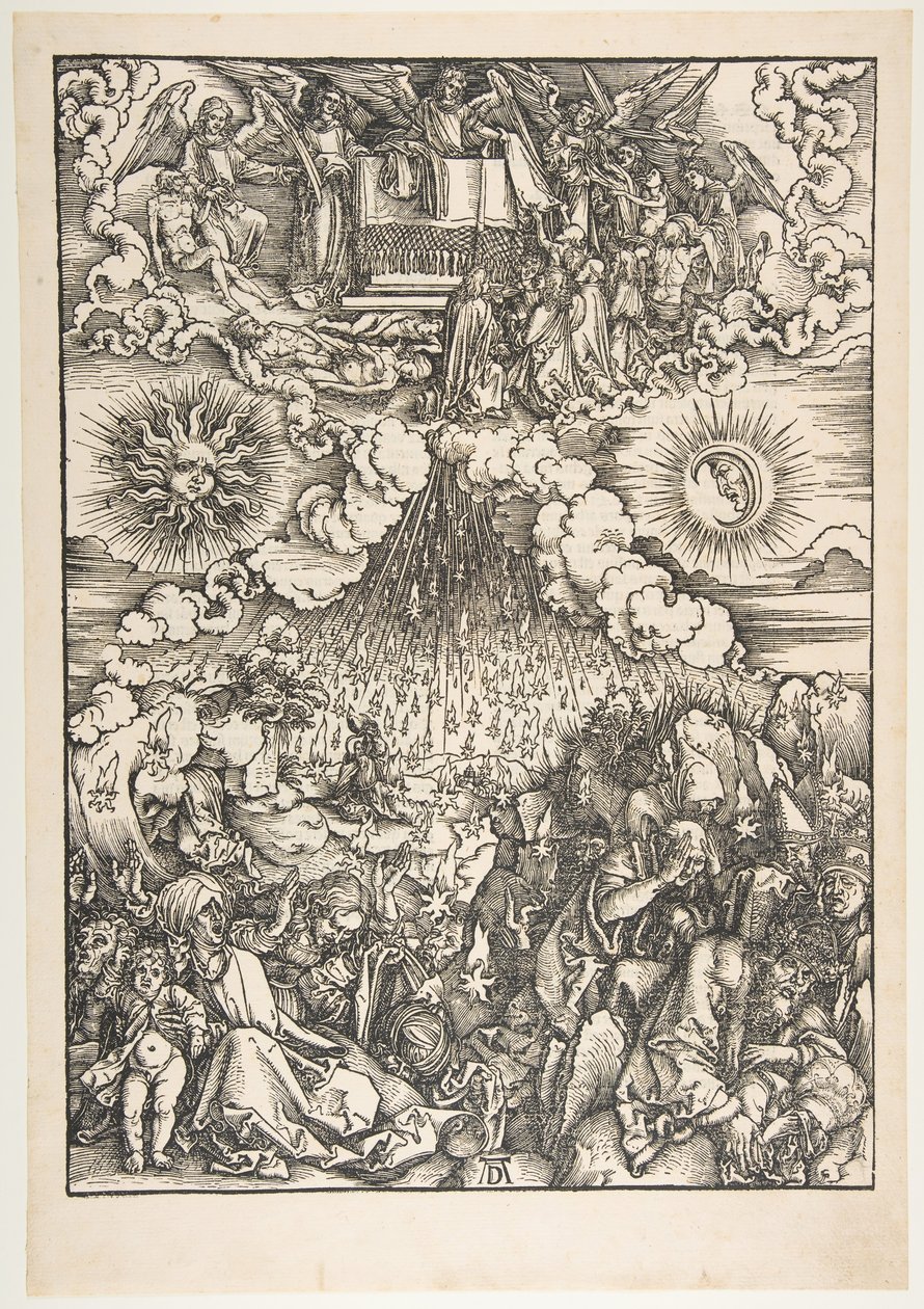 A Abertura do Quinto e Sexto Selos, do Apocalipse. de Albrecht Dürer